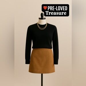 Black Sweater with Gold Necklace